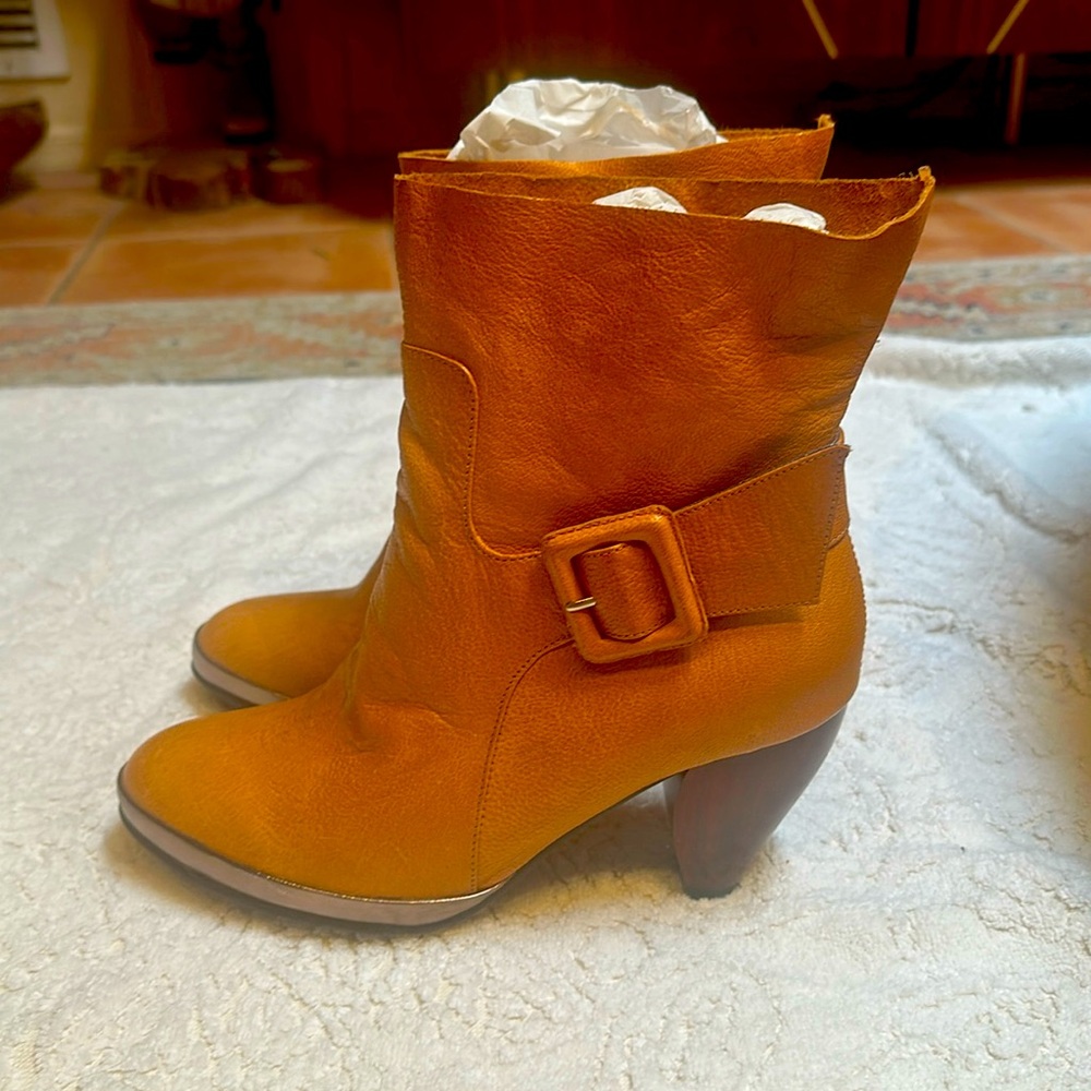 Farylrobin for Anthropologie Leather Ankle Boots - New in Box